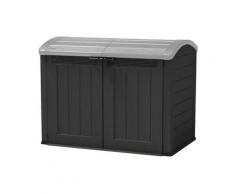 Chalet&jardin - Grand coffre de jardin - 2000L - Noir - 177 x 113 x 134 cm