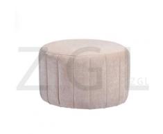 Canapé Rond 1 place - en tissu Rouge - Style Moderne - 60 x 60 x H40cm - ROSE - Meubles Cosy