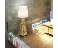 Lampadaire LED de style baroque au design moderne Slide Madame of Love | Couleur: Or