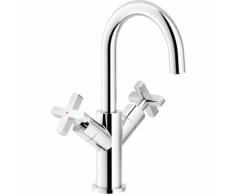Mélangeur lavabo, bec pivotant Nobili Lira LR116218/3CR | Chromé - Sans vidage