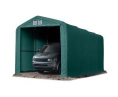 Intent24.fr - Wikinger tente-garage env. 4x8m tente de stockage carport porte d'env. 3,5x3,5m pour