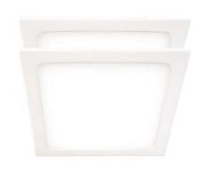 Lot de 2 spots plafonniers LED ALU à panneau apparent lampes lumière du jour pour salle de travail