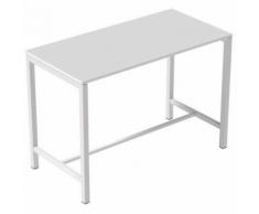 table de réunion haute 140x110cm - blanc,