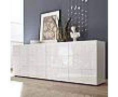 Enfilade 240 cm design blanc laqué NERINA