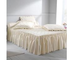 Couvre-lit satin Sybilline - crème