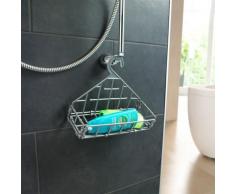 Étagère de douche à crochet - gris