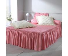 Couvre-lit satin Sybilline - rose