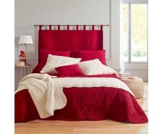 Couvre-lit style boutis Cassandre - cerise
