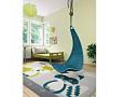 Tapis enfant Fantasia Bleu 80x150 cm - Tapis pour chambre d'enfants/bébé