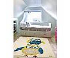 Tapis enfant Eule Bleu 140x200 cm - Tapis pour chambre d'enfants/bébé