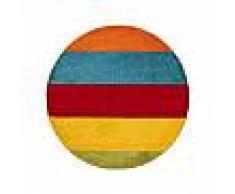 Tapis enfant Noa Kids Blok Multicouleur ø 120 cm rond - Tapis pour chambre d'enfants/bébé
