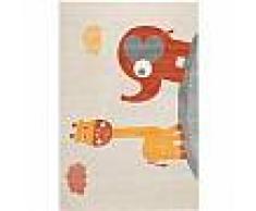 Tapis enfant Fantasia Orange 80x150 cm - Tapis pour chambre d'enfants/bébé