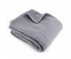 Linnea Couverture polaire 220x240 cm 100% Polyester 350 g/m2 TEDDY Gris Acier