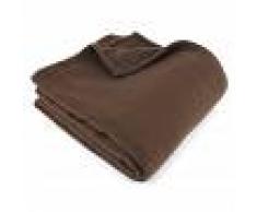 Linnea Couverture polaire 180x220 cm 100% Polyester 350 g/m2 TEDDY Marron Chocolat