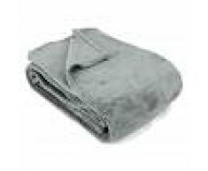 Linnea Couverture polaire 220x240 cm Microfibre 280 g/m2 APOLLO Gris Argent