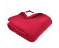 Linnea Couverture polaire luxe 240x260 cm 100% polyester 430 g/m2 NARVIK Rouge Framboise
