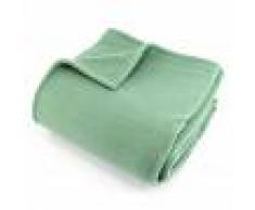 Linnea Couverture polaire 220x240 cm 100% Polyester 350 g/m2 TEDDY Vert Amande