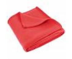 Linnea Couverture polaire 180x220 cm Isba Fraise 100% Polyester 320 g/m2 traité non-feu