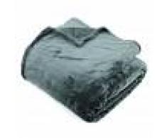 Linnea Couverture polaire 220x240 cm Microfibre 100% Polyester 320 g/m2 VELVET Gris Acier