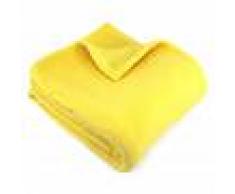 Linnea Couverture polaire 220x240 cm 100% Polyester 350 g/m2 TEDDY Jaune Pollen
