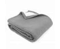 Linnea Couverture polaire luxe 220x240 cm 100% polyester 430 g/m2 NARVIK Gris Acier