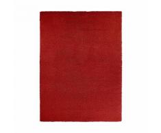 Tapis à poils longs rouge 120x170 cm