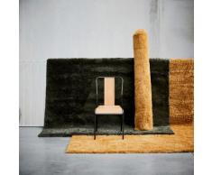 Tapis à poils longs vert cèdre - Plusieurs tailles