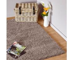 Tapis à poils longs taupe - Plusieurs tailles