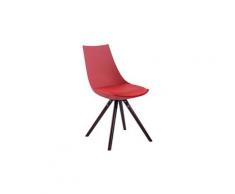 Splendide chaise de salle à manger, de cuisine, de salon bissau cuir synthetique cappuccino rond