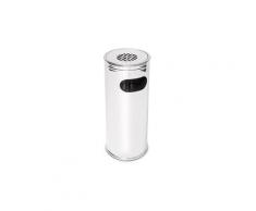 Cendrier extérieur avec poubelle en acier inoxydable 75 cm helloshop26 2013010