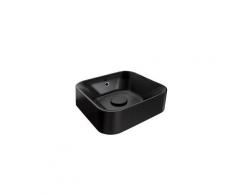 Icaverne lavabo - vasque vasque carré capri 38x38 cm noir mat
