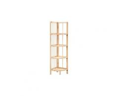 Etagère armoire meuble design étagère d'angle bois de cèdre 110 cm helloshop26 2702056/2