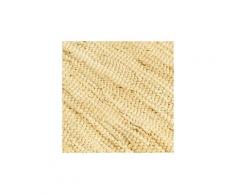 Icaverne - sets de table chic napperons 6 pcs chindi plain beige 30 x 45 cm coton
