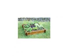 Carre potager - table potagere carré potager en sapin - 100 x 100 x h 20 cm
