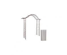 Pergola portique en fer + 4 supports à enfoncer - louis moulin