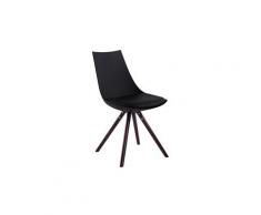 Magnifique chaise de salle à manger, de cuisine, de salon malabo cuir synthetique cappuccino rond