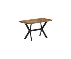 Table de salle à manger 160x60x75cm bois de récupération massif