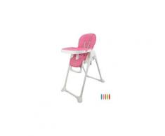 Chaise haute pour bébé, chaise pliante pour bébé, rose, taille déployée: 105 x 89 x 56 cm
