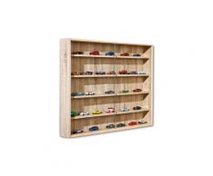 Vitrine murale miniatures "collection" 80cm chêne