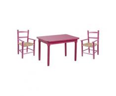 Salon enfant 1 table 2 fauteuils