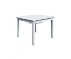 Table de jeu enfant avec rangement en bois coloris blanc - dim : 60 x 60 x 50 cm -pegane-