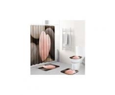 Trois dimensions toilettes scenic rideau de douche fraîche coussin 4 jeux accessoires de salle de bain