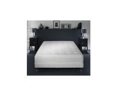Simmons - ensemble matelas ressorts ensachés garnissage mémoire de forme monte-carlo + sommier tapissier 140x190