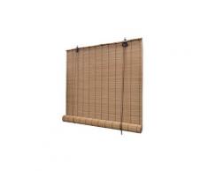 Habillages de fenêtre gamme tripoli store roulant en bambou 150 x 160 cm marron