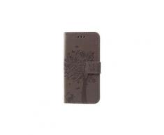 Galaxy s10 lite housse etui cuir pu gris grave chat arbre papillon ta25472
