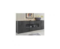 Enfilade gris laqué brillant dominos 2