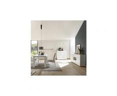 Salle à manger design blanc laqué buffet 180 cm nerina