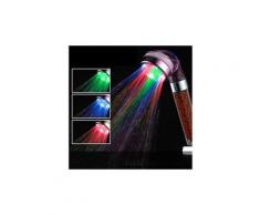 Led coloré anion douche spa pommeau de douche pressurisé économie d'eau contrôle de douche de pluie