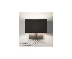 Applique abat-jour rectangulaire park lane reader led - interrupteur - nickel