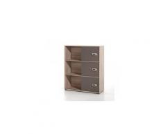 Commode enfant 6 niches imitation chêne co2008 - terre de nuit